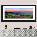 Mount Hermon Sunset Over Farmland Wall Art