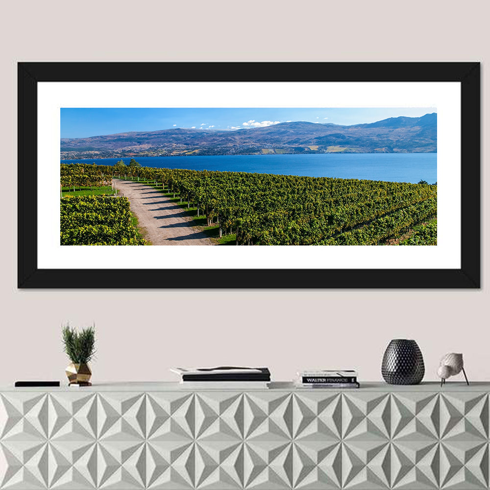 Lake Okanagan Vineyard Path Wall Art