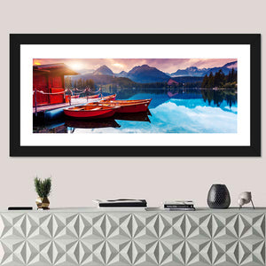 Mountain Lake In National Park High Tatra Slovakia Wall Art