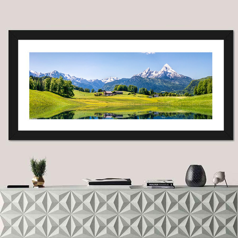 Watzmann Reflection at Ramsau Wall Art