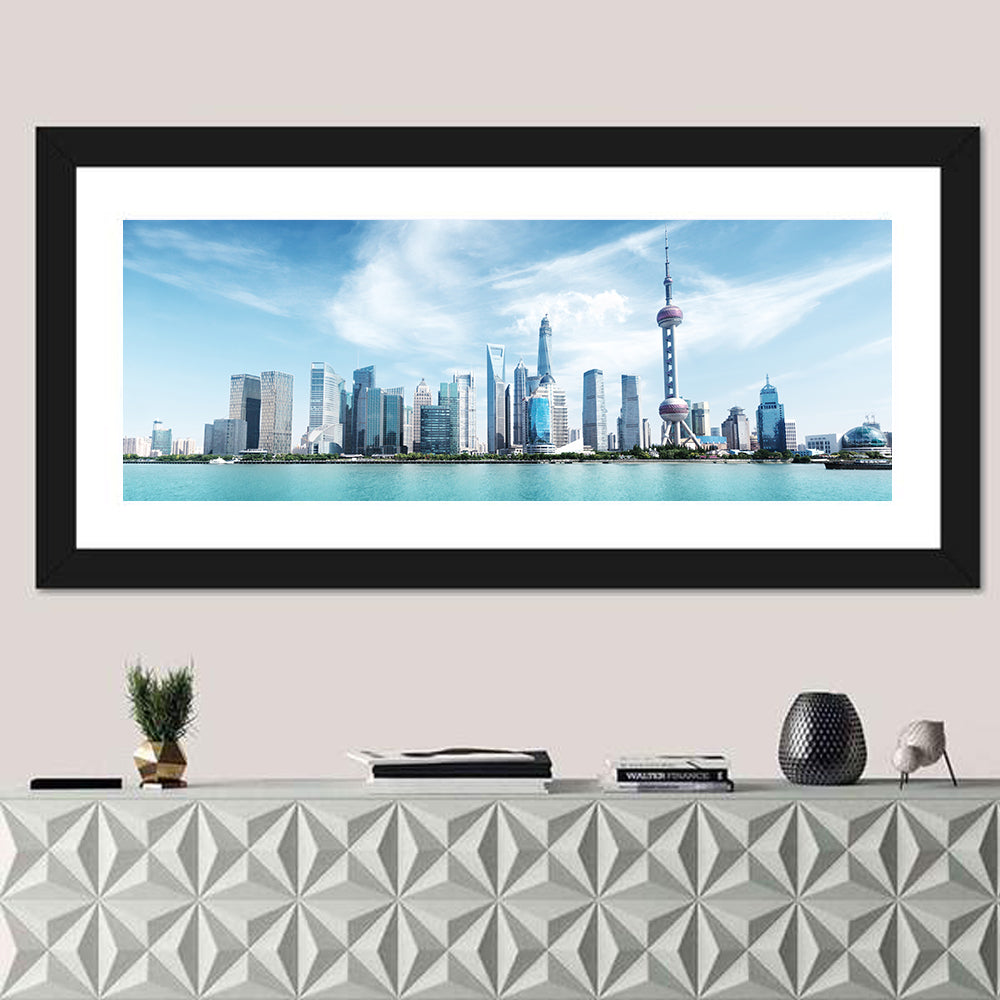Shanghai Skyline with Oriental Pearl Tower Wall Art