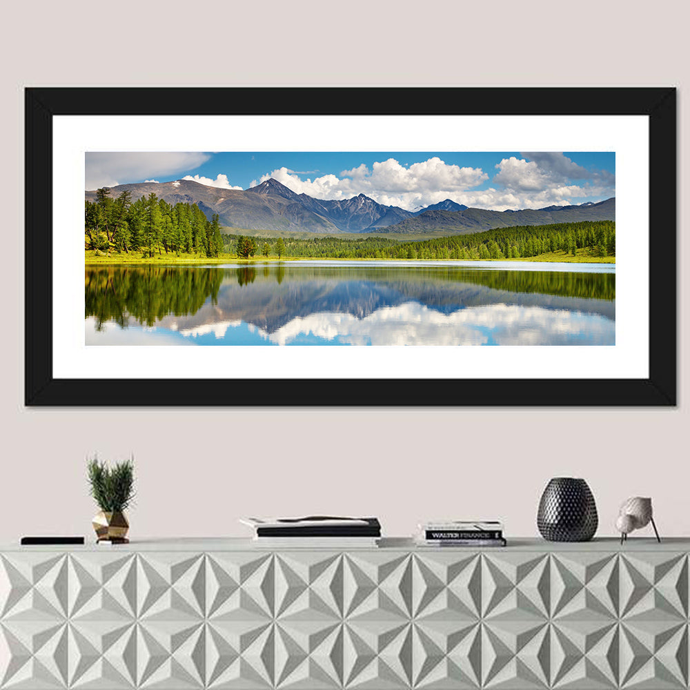 Altai Mountain Lake Reflection Wall Art