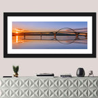 Champlain Bridge at Sunset Wall Art