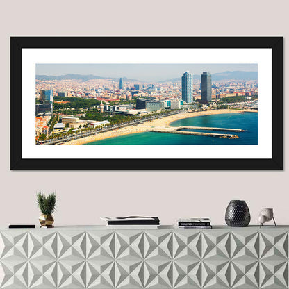Barcelona From Mediterranean Sea Wall Art