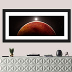 Mars with Moon Wall Art