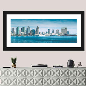 San Diego City Bay Skyline Wall Art