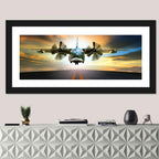 Vintage Military Transport Plane Wall Art