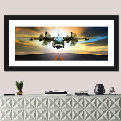 Old Military Container Plane Wall Art