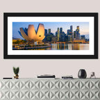 Singapore Marina Skyline at Dusk Wall Art