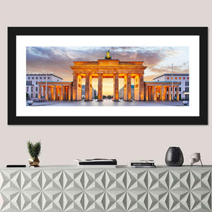 Brandenburg Gate At Night Wall Art