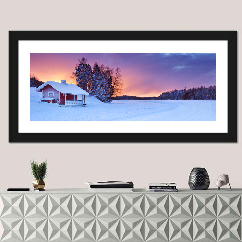 Frozen Finnish Lapland At Sunrise Wall Art
