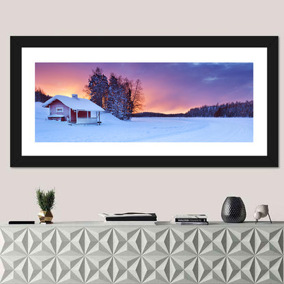 Frozen Finnish Lapland At Sunrise Wall Art
