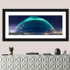 Northern Lights Over Reykjavik Wall Art