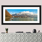 Lake Annecy Winter View Wall Art