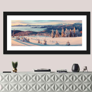 Scenic Snowy Mountains Wall Art