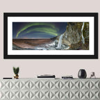 Seljalandsfoss Waterfall Nightscape Wall Art