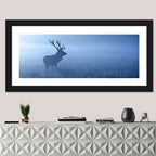 Red Deer Stag Silhouette Wall Art