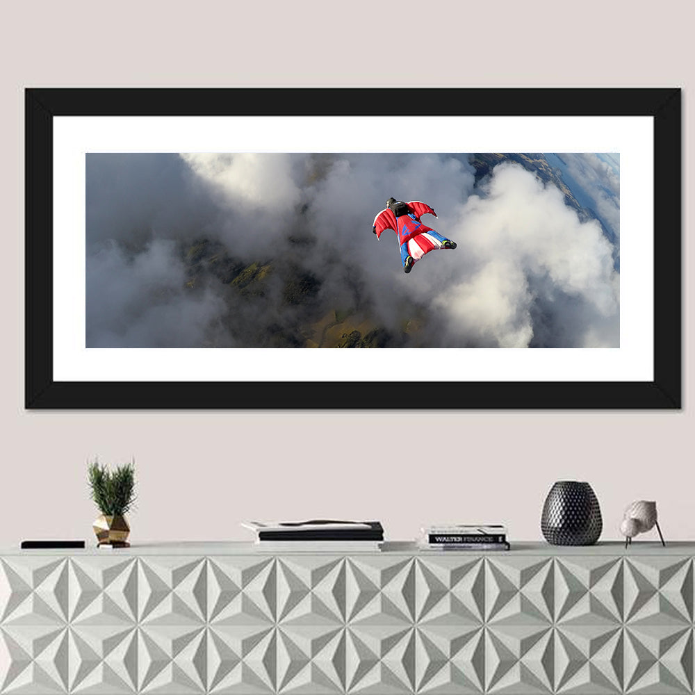 Wingsuit Skydiving Wall Art