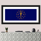 Indiana State Flag Graphic Wall Art