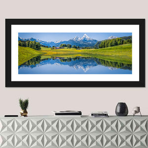 Summer Landscape In Alps Wall Art