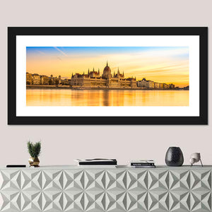 Budapest Parliament At Sunset Wall Art