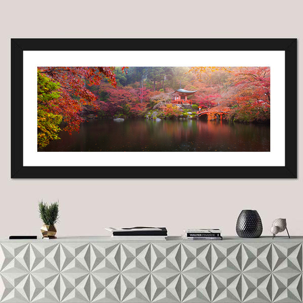 Daigo-ji Temple Autumn Reflection Wall Art