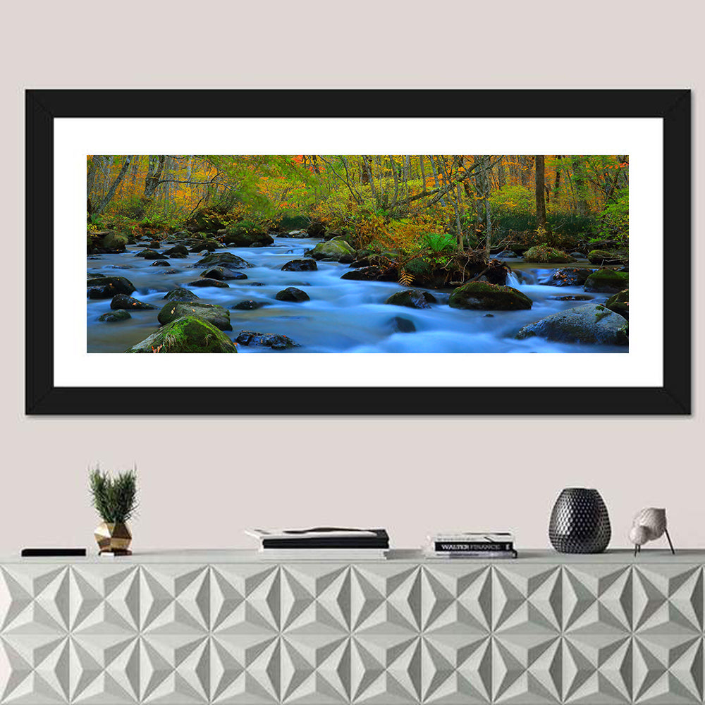 Oirase Gorge Autumn Stream Wall Art
