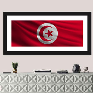 National Flag Of Tunisia Wall Art