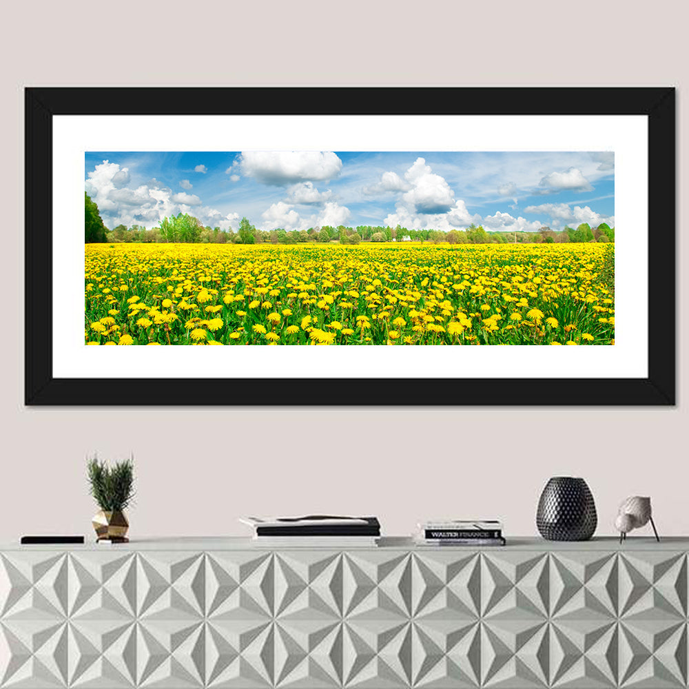 Yellow Dandelion Meadow Wall Art