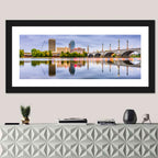 Springfield Skyline with Memorial Bridge Wall Art