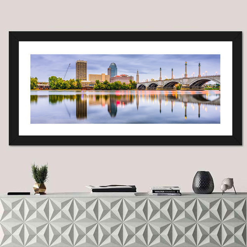 Massachusetts Downtown Skyline Wall Art