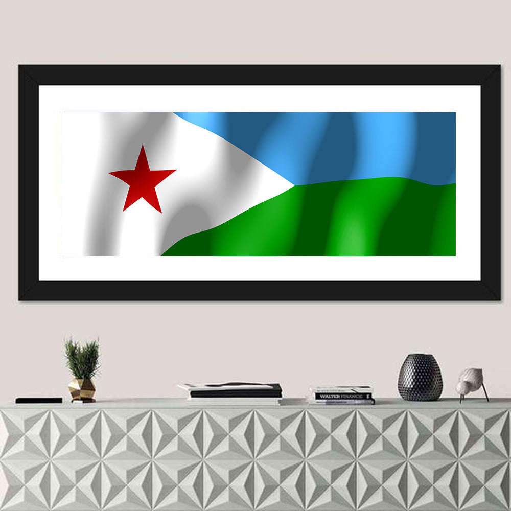 Flag Of Djibouti Wall Art