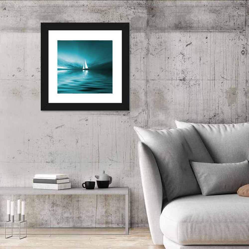 Sailboat at Dusk Wall Art
