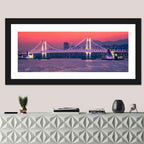 Gwangan Bridge Night Skyline Wall Art