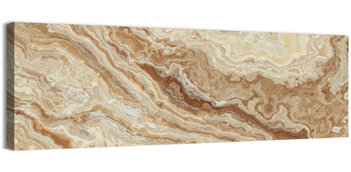 Honey Onyx Marble Illustration Wall Art as a canvas print