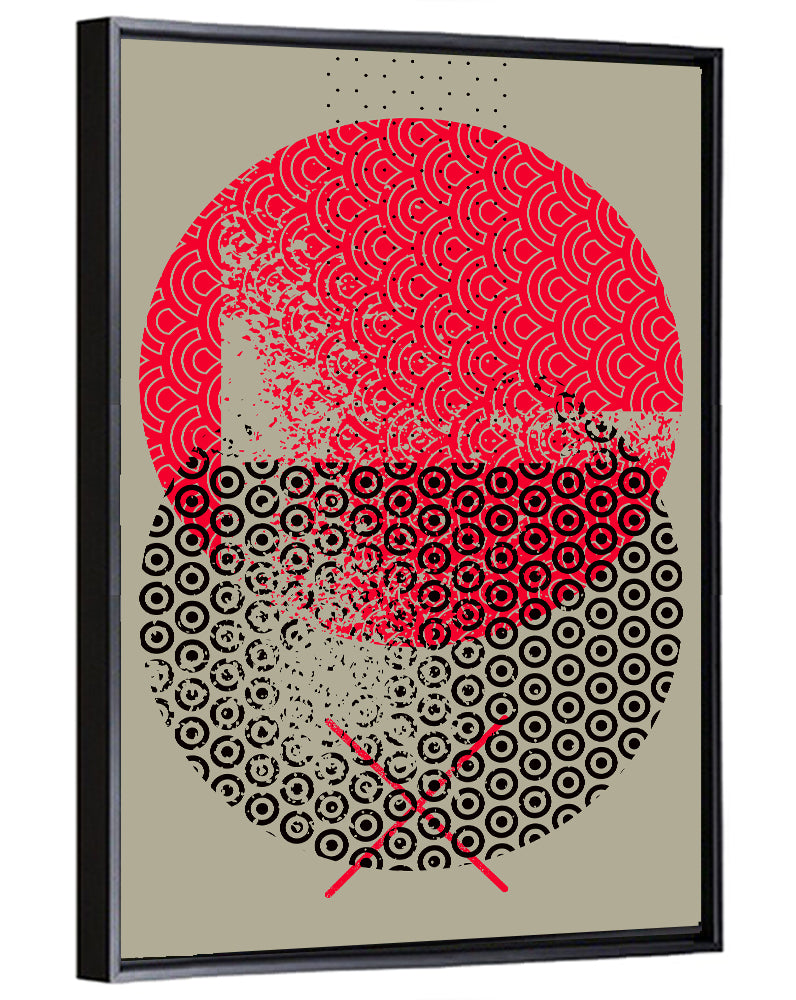Stacked Circles Abstract Wall Art