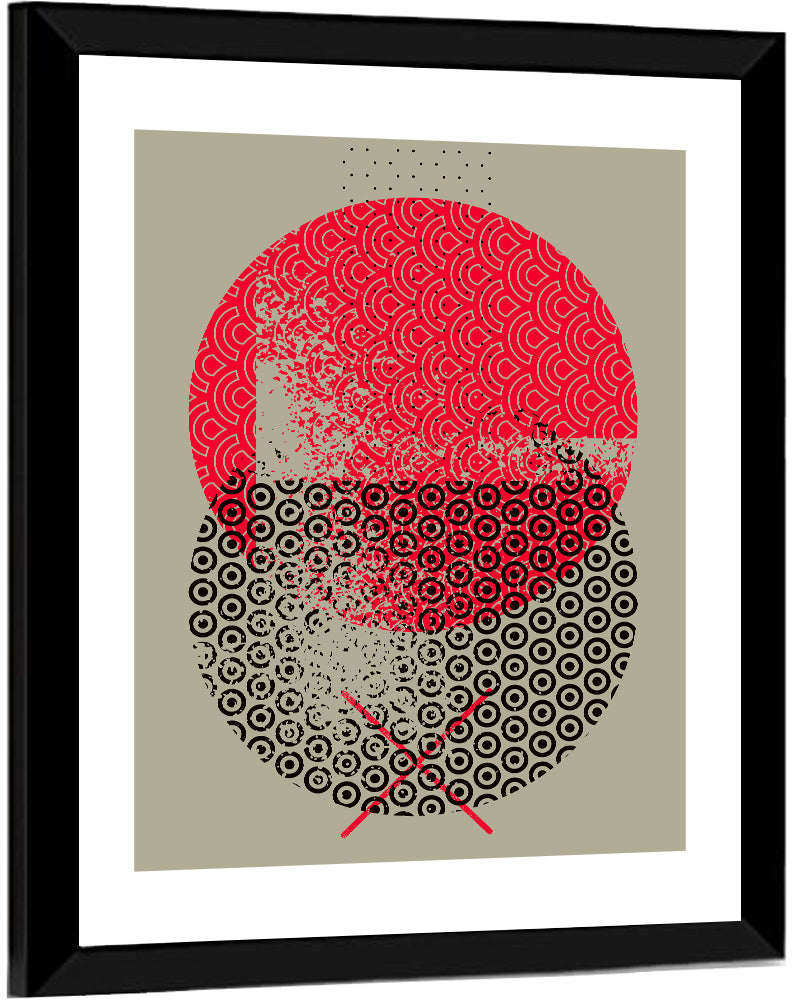 Stacked Circles Abstract Wall Art