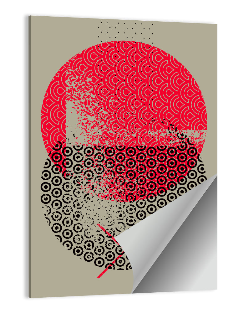 Stacked Circles Abstract Wall Art