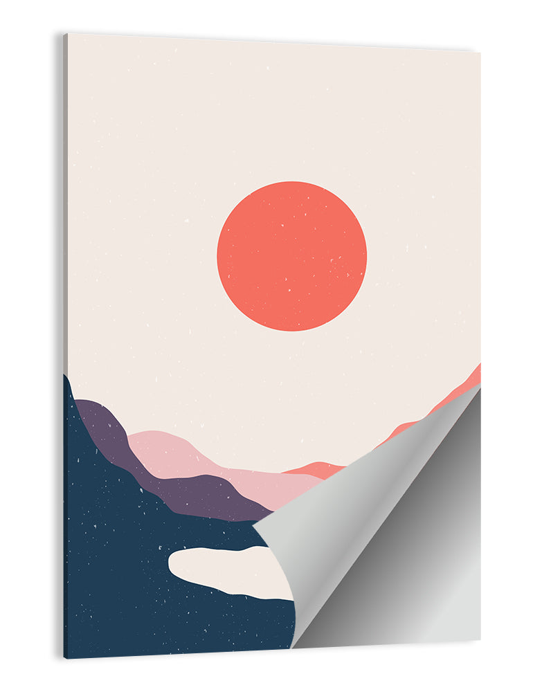 Boho Mountain Dawn Wall Art
