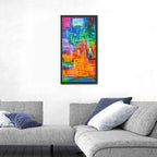 Vibrant Colorblock Grid Wall Art