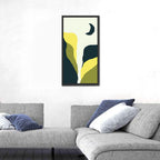 Crescent Moon Cliff and Mountain Wall Art
