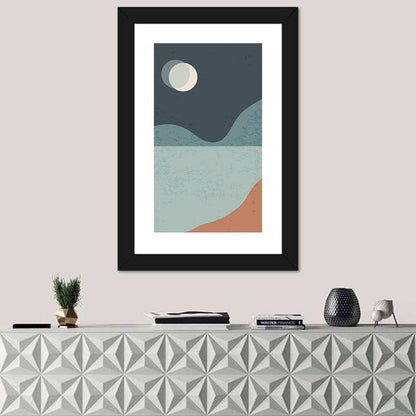 Mountain Lake Minimalist Wall Art