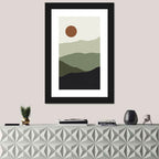Sage Ridge Minimalist Landscape Wall Art