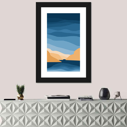 Mountains & Sea Minimal Wall Art