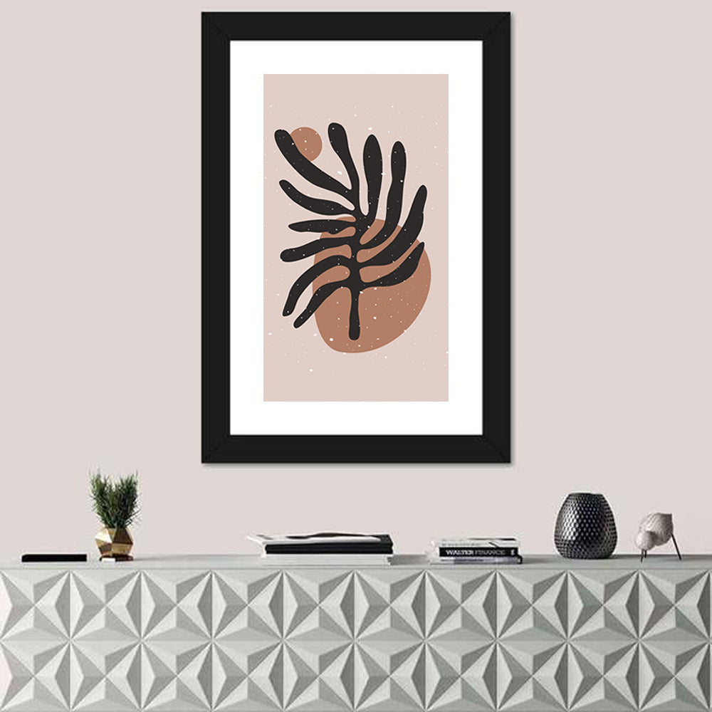 Mid Century Floral Minimalist Wall Art