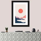 Boho Mountain Dawn Wall Art