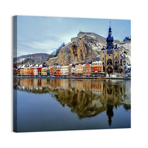 Collegiate Church & River Meuse Belgium Wall Art