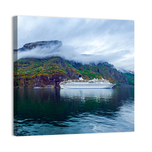 Cruise Liners On Hardanger Fjorden Wall Art