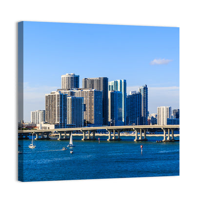 Miami Skyline Wall Art