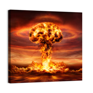 Nuclear Bomb Explosion Concept Wall Art